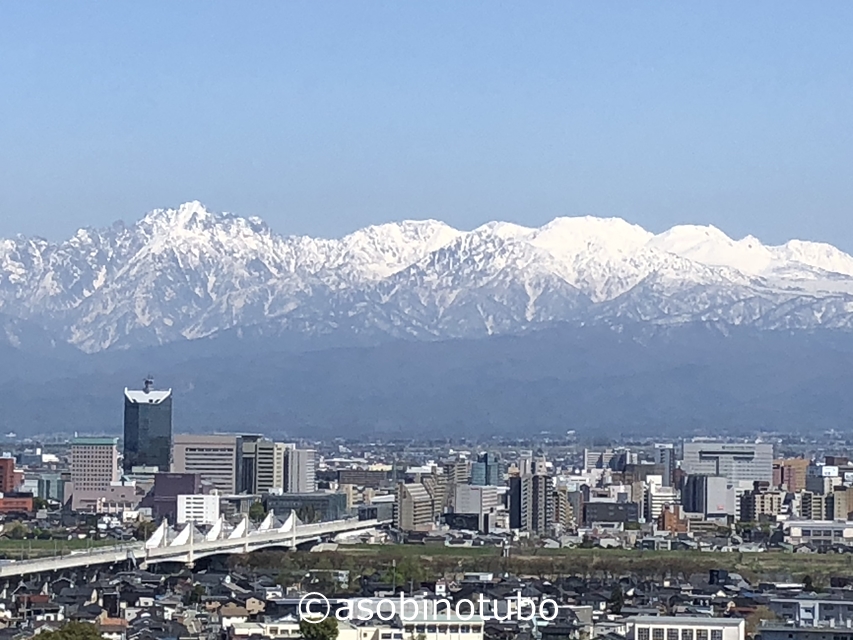 富山 美しき立山連峰を望む 富山市呉羽山公園展望台