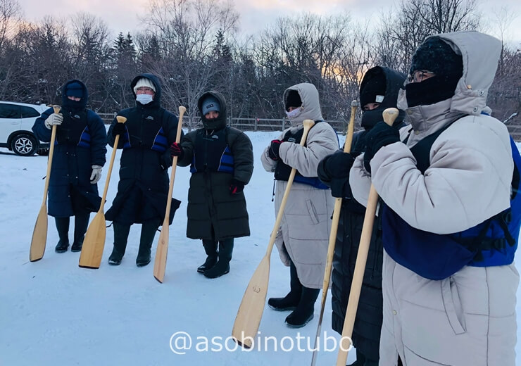 北海道 厳冬の２月 屈斜路湖からカヌーで釧路川源流下り 厳冬の道東３泊４日 その7